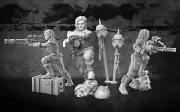 Star Wars Legion Cara Dune Expansion Proxy Models 3d Printed