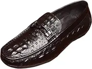[QEEFXLQI] Leather Shoes for Men Spring and Summer Men's Leather Shoes Trendy Slip-on Shoes