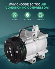 AC A/C Compressor Fits Ford Econoline Van / Econoline Wagon 4.6L 5.4L CO 11113C (for: Ford)
