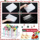 2pcs/set Pop Holder Smooth Simple Acrylic 20 Holes Cake Pop Stand Transparent