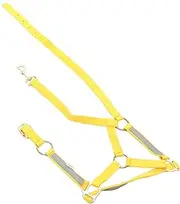 TOVINANNA Reflective Horse Halter Bridle Sturdy Horse Head Collar Adjust Headstall for Equestrian Riding Yellow for