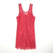 Mud Pie Mallory Crochet Dress Pink Size XS (0-2) NWT