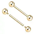 AROWRO G23 Titanium Nipple Rings Nipple Piercing Nipple Bar Tongue Piercing J...