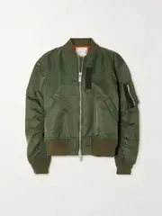 [Sacai] Sacai - Shell Bomber Jacket - Army green - 3 3 Green