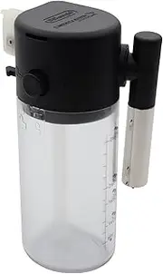 De'Longhi Milk Frother Jug for Superautomatic Coffee Machine, Silver, Modern, Dishwasher Safe, Carafe