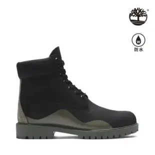 Timberland 男款黑色磨砂革防水6吋靴|A5UYW001-US7（25cm）