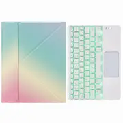 Bluetooth Keyboard Leather Case For Ipad 10.2 / Pro 10.5 - Touch Backlight Three-Fold Holder