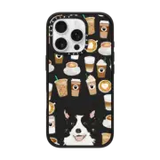 iPhone 16 Pro Impact Case MagSafe Compatible border collie cutest herding dog breed cell phone case for border collie owner coffee must haves
