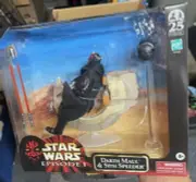 STAR WARS THE BLACK SERIES DARTH MAUL & SITH SPEEDER MIB IN HAND SDCC EXCLUSIVE