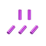 5 Pcs M3x15mm Round Aluminum Standoff Column Spacer Female Purple for DIY