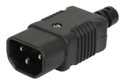 IEC Line Male Power Plug Spade Terminals attached method