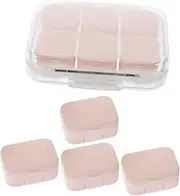 1 Set Travel Medicine Organizer Compact Multi Dispenser Box Portable Medicine Containers with Tight Seal for Travel Chic Design