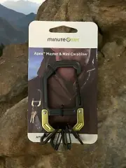 Apex Master And Mini Carabiner By Minute Key Green/Black Key Ring