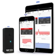Temp Stick WiFi Temperature & Humidity Sensor 24/7 Monitoring & Alerts (Black)