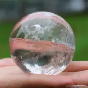 Carved Clear Quartz Ball Natural Quartz Crystal Sphere Reiki Crystal Gift JQ4