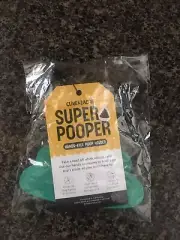 Clive & Bacon Super Pooper Hands-Free Poop Holder, Green