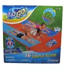 H2O Go! Slip and Slide 3 Lanes 16 Ft. Triple Water Slide w/Drench Pool Bestway