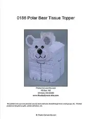 Polar Bear Tissue Topper-Plastic Canvas Pattern or Kit