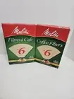 Melitta #6 Cone Coffee Filters, Natural Brown, 40 Count (2 Packs) 80Total