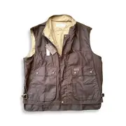 R.M. Williams The Ringer Vest Australian Made 100% Waxed Cotton Size XXL NWT