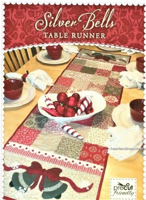 Silver Bells Christmas Holiday Table Runner Sewing ~ Quilt Pattern