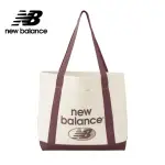 【NEW BALANCE】NB 大容量帆布肩背托特包_中性_杏/酒紅_LAB23027WAD