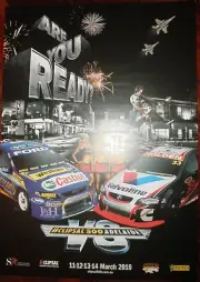 2010 Clipsal 500 Adelaide V8 Supercars 'Are You Ready?' Poster New 420x290mm