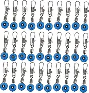 DECOMELODY Fishing Tackle Space Bean Connectors with Swivel Slides for Easy Rigging Water Designed to Minimize Line Twisting and Enhance Bait Presentation