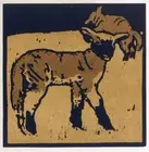 The Very Tame Lamb [woodcut] ; William Nicholson : 1918 : Art Print