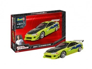 RVL-7691 Revell Germany 1/25 Fast & Furious Brian's 1995 Mitsubishi Eclipse Car