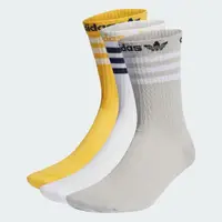在飛比找momo購物網優惠-【adidas 愛迪達】襪子 中筒襪 運動襪 3雙組 CRE
