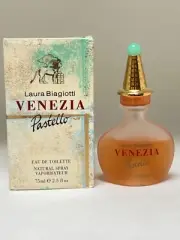 Venezia Pastello LAURA BIAGIOTTI 2.5 Oz EDT Women Spray. New In Box Vintage