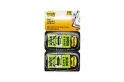 Post-It Sign & Date Flags Bright Green 25 x 43mm 2-Pack - Box of 6 7100113828