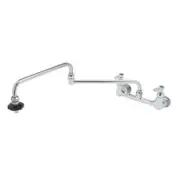 T&S Brass B-0598 Splash-mounted Double-Jointed 24"L Pot Filler Faucet
