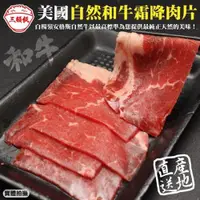 在飛比找ETMall東森購物網優惠-頌肉肉-美國產日本級自然和牛熟成霜降牛肉片1盒(約100g/