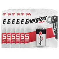 在飛比找ETMall東森購物網優惠-【Energizer 勁量】鹼性9V電池6入吊卡裝(9V長效