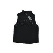 NEW Torrid Women's Plus Size 2 Blouse Top Short Sleeve Black Rayon High Neck