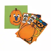 Jack-O'-Lantern Sticker Sheets, Stationery, 12 Pieces (PACK OF 3)