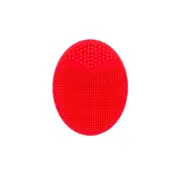 6PC Silicone Cleansing brush Washing Pad Facial Exfoliating Blackhead Face Cleansing Brush Tool Soft Deep Cleaning Face Brush Beauty Machine RED COLOR