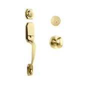 N2lok Garrone Door Handle Double Cylinder with Egg Knob Entrance Set Box Pack