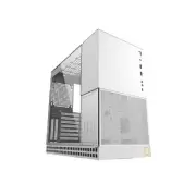 M4 King Arthur White, mid/Mini Tower, E-ATX/ATX Gaming Case, Glass/ 1.2mm Ste...