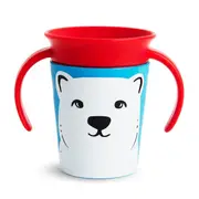 Munchkin 177ml Miracle 360° Wild Love Trainer Drink Cup Baby/Toddler 6m+ - Polar Bear Design