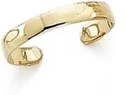 [JewelryWeb] 14ct Yellow Gold Polished Band toe ring