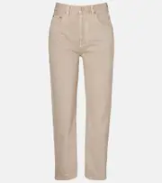 [Citizens of Humanity] Citizens of Humanity Dahlia mid-rise barrel-leg jeans 30 beige