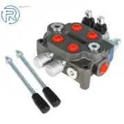 2 Spool Hydraulic Directional Control Valve BSPP Tractor Loader 25GPM NEW