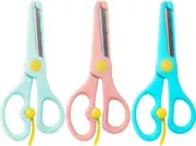 Safety Craft Scissors for Kids 3-Pack,Preschool Training Scissors,Ergonomic Hand