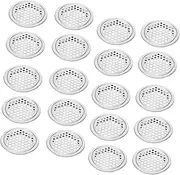 SHINEOFI 40Pcs Ventilation Device Stainless Steel Air Vent for Cabinets Wardrobes and Furniture Heat Dissipation and Odor Reduction