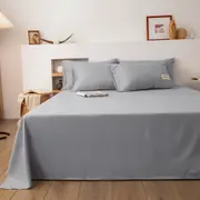 Soft Solid Colour Bed Sheet for Double Bed
