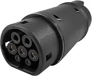 EVSE J1772 Adaptor Type 1 to Type 2 Socket Electric Vehicle Car EV Charger Connector IEC 62196 Adapter for Vehicle, black (500242762)
