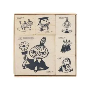 【sun-star】Moomin 嚕嚕米 木製印章組 小不點亞美 表情(文具雜貨)